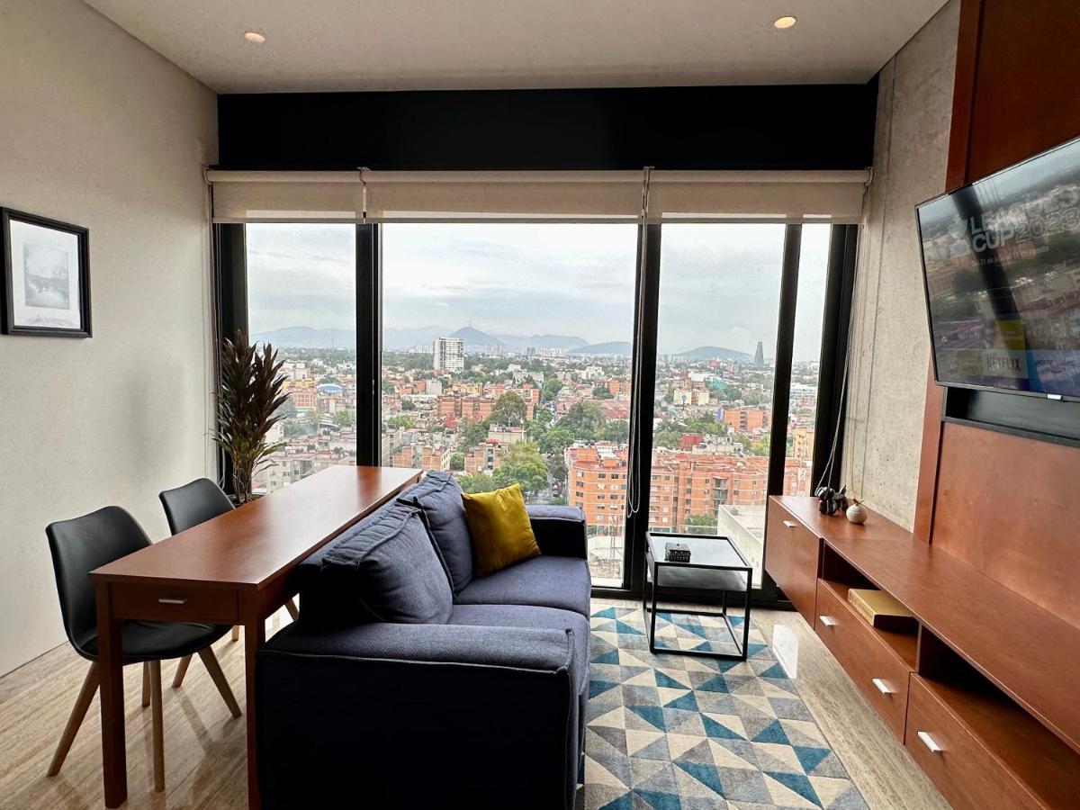 Loft Con Increible Vista Zona Polanco Condesa - Gym Y Business Center Appartement Mexico-stad Buitenkant foto