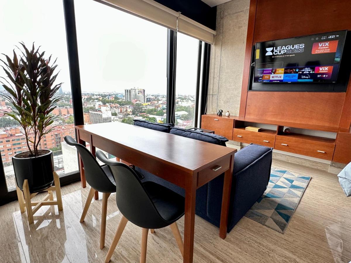 Loft Con Increible Vista Zona Polanco Condesa - Gym Y Business Center Appartement Mexico-stad Buitenkant foto